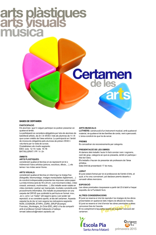 CERTAMEN ARTS 2015 B